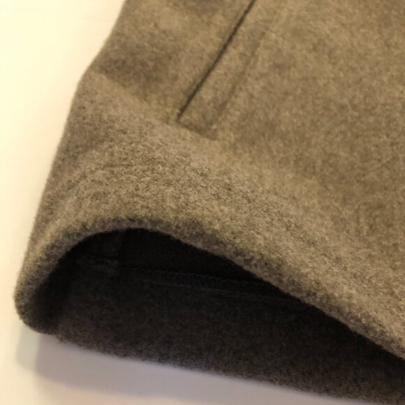 Anthropologie AVEC LES FILLES Coat Jacket Zip Up Front Light Brown Size M Collar - Picture 10 of 16